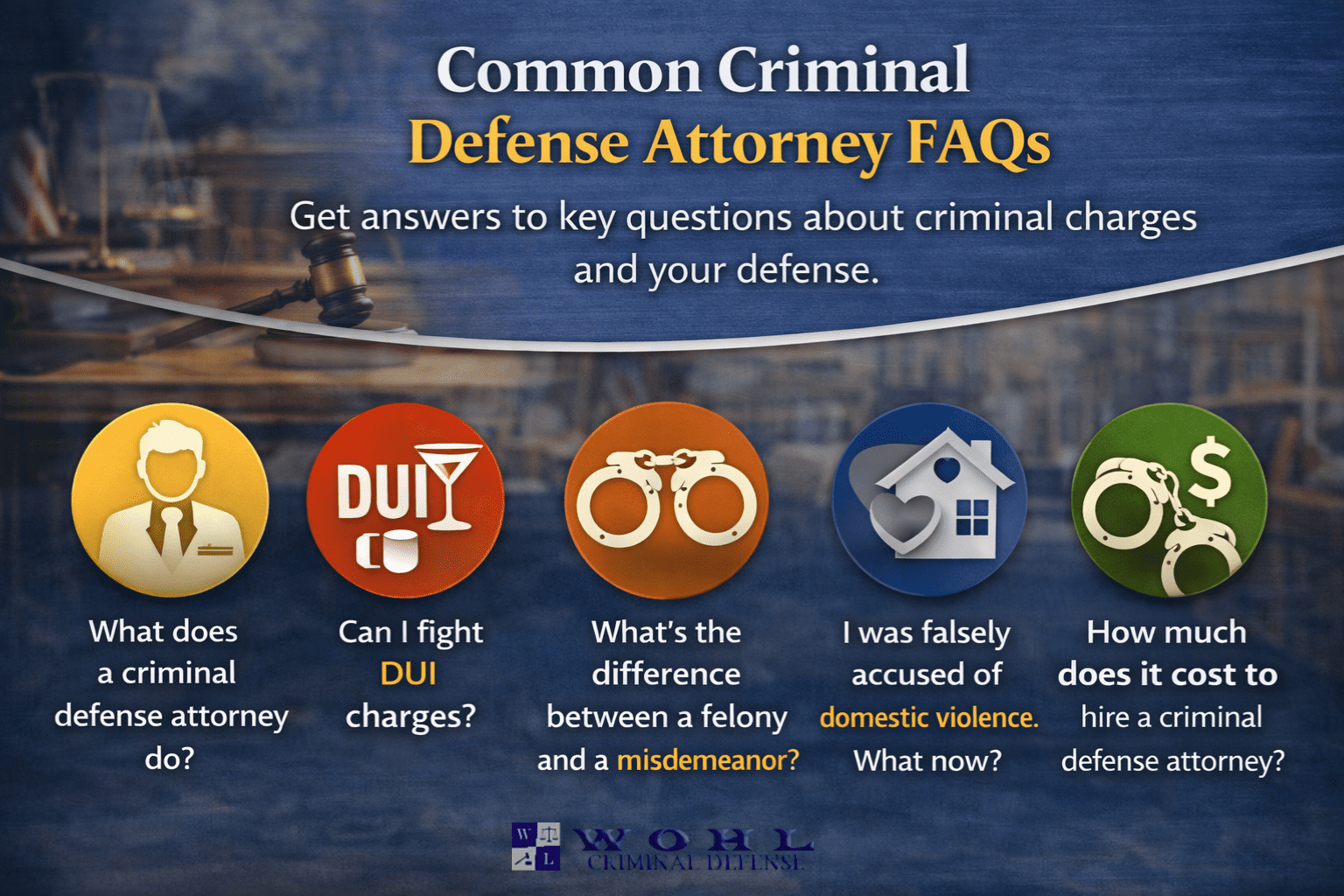 Criminal Defense Attorney FAQs