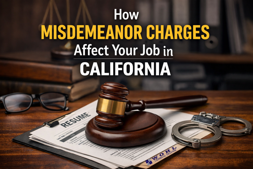 how misdemeanor charges affect your job